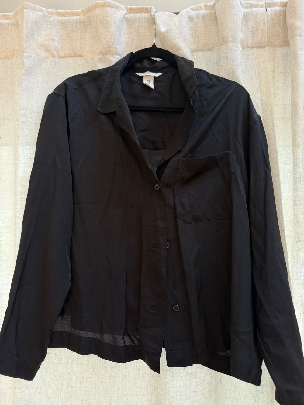 Black Women's Button-Up Shirt
